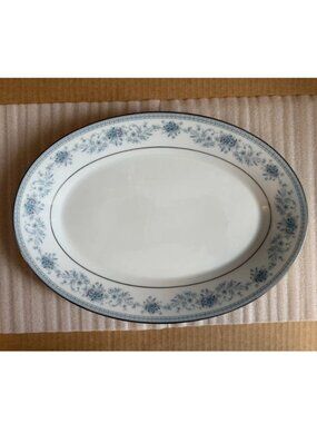 NORITAKE Fine China Blue Hill 14" Serving Platter * Discontunued